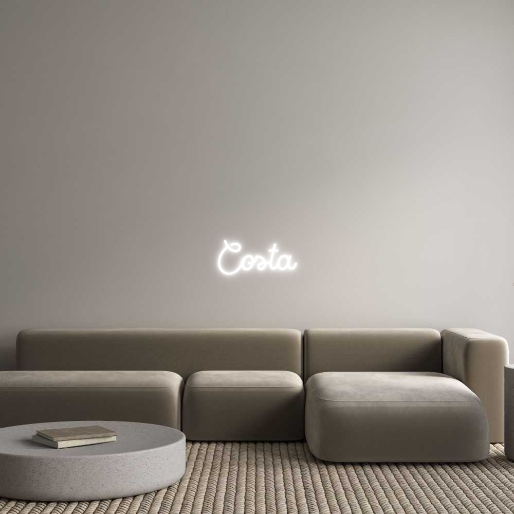 Custom Neon Sign Online Editor Costa