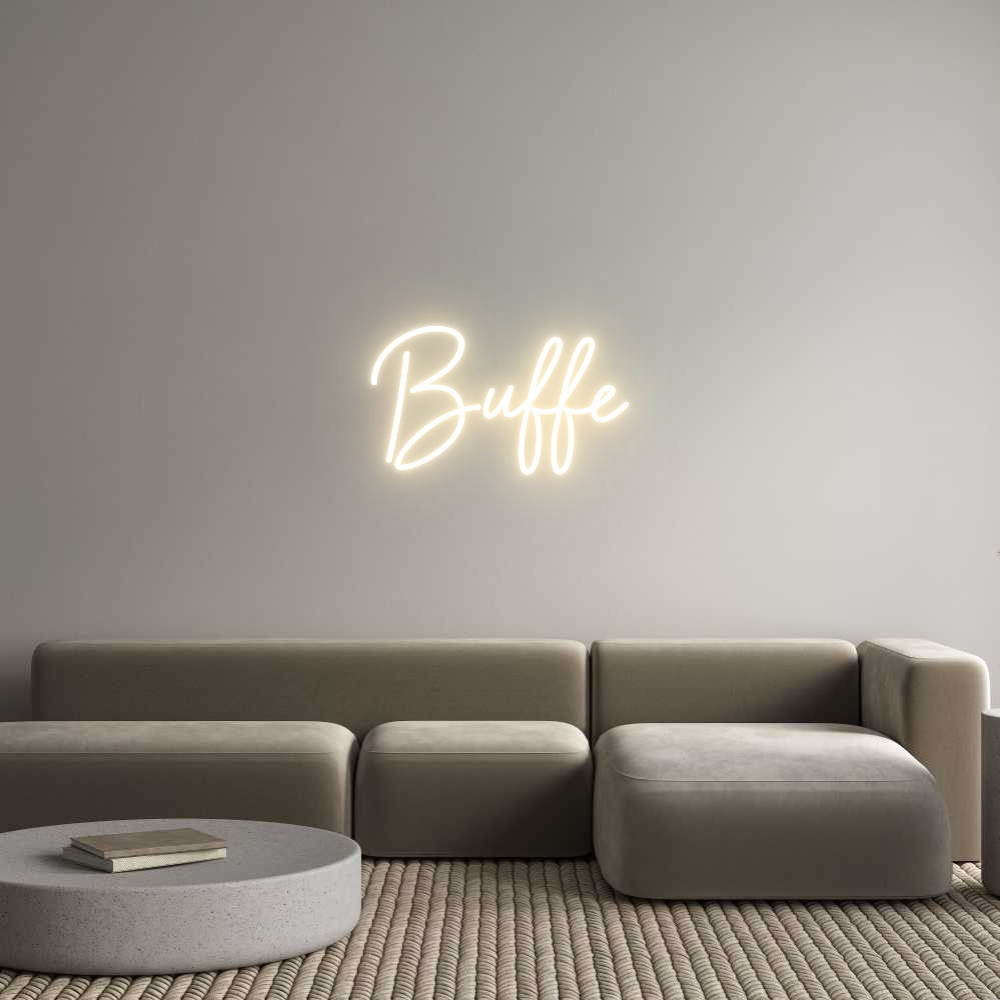 Custom Neon Sign Online Editor Buffé