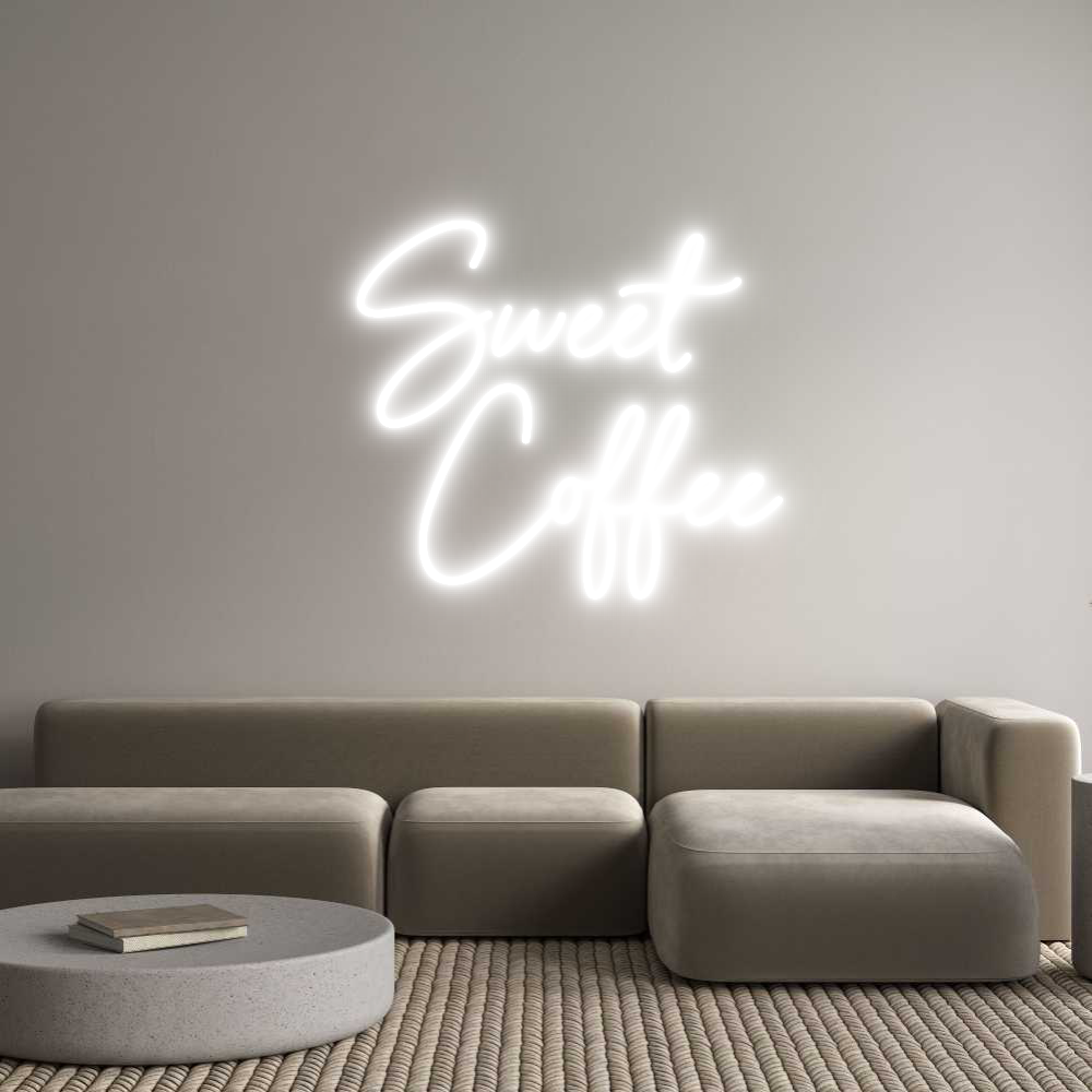 Custom Neon Sign Online Editor Sweet
   Cof...