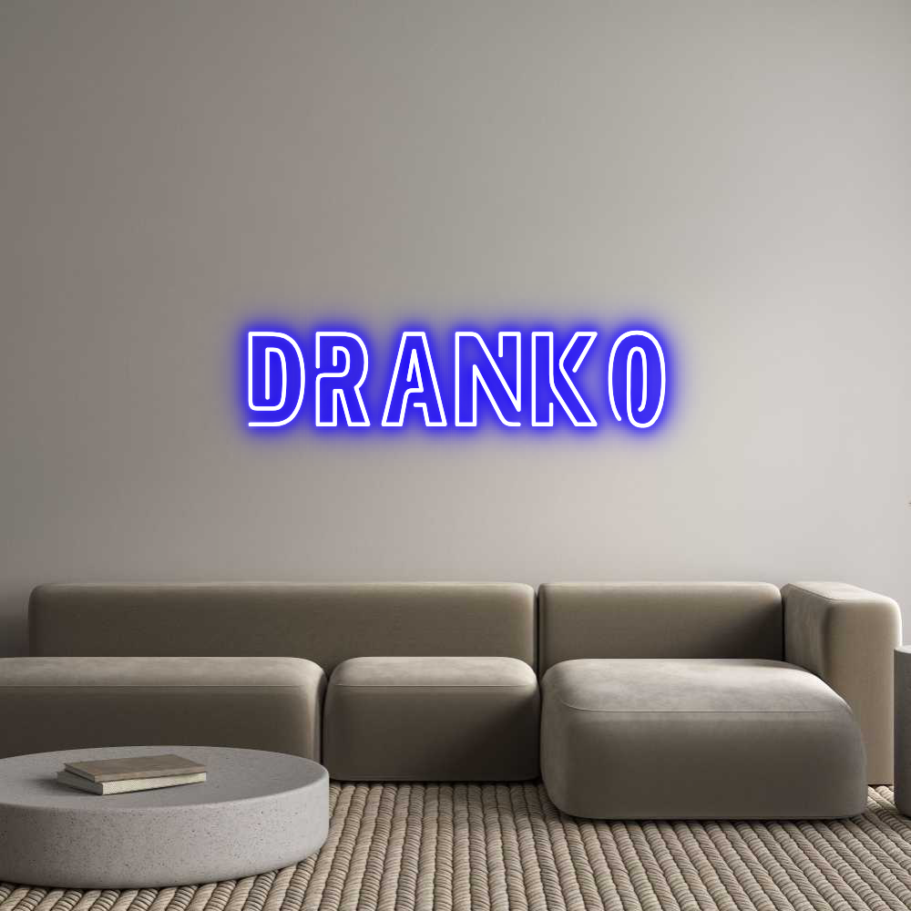 Custom Neon Sign Online Editor DRANKO