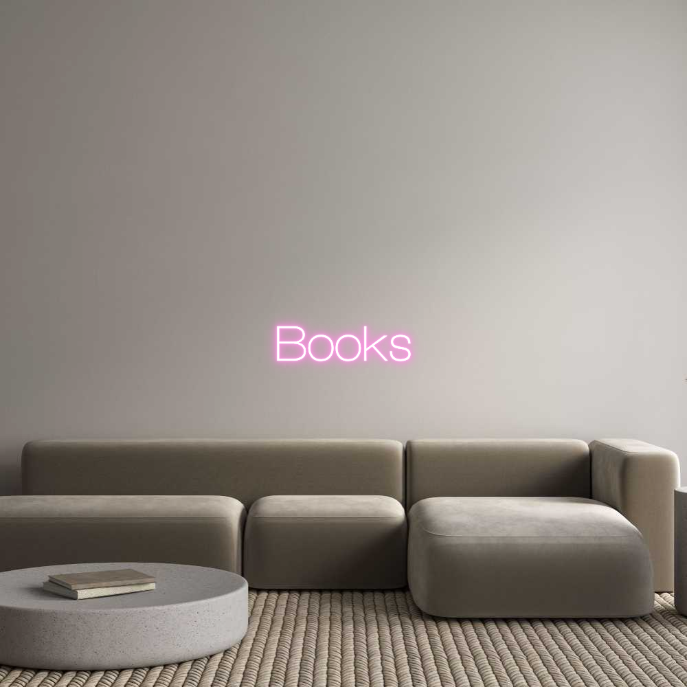 Custom Neon Sign Online Editor Books