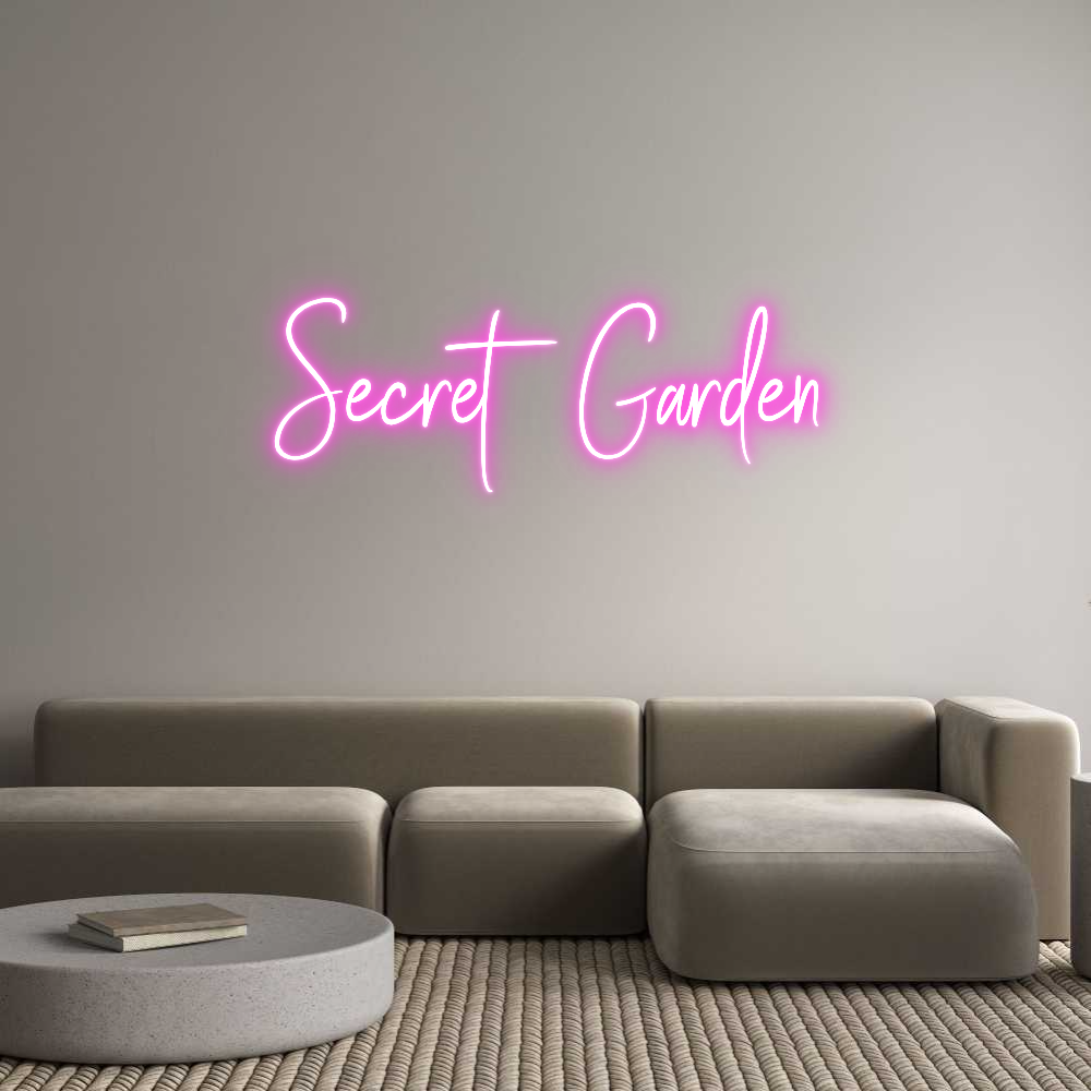 Custom Neon Sign Online Editor Secret Garden