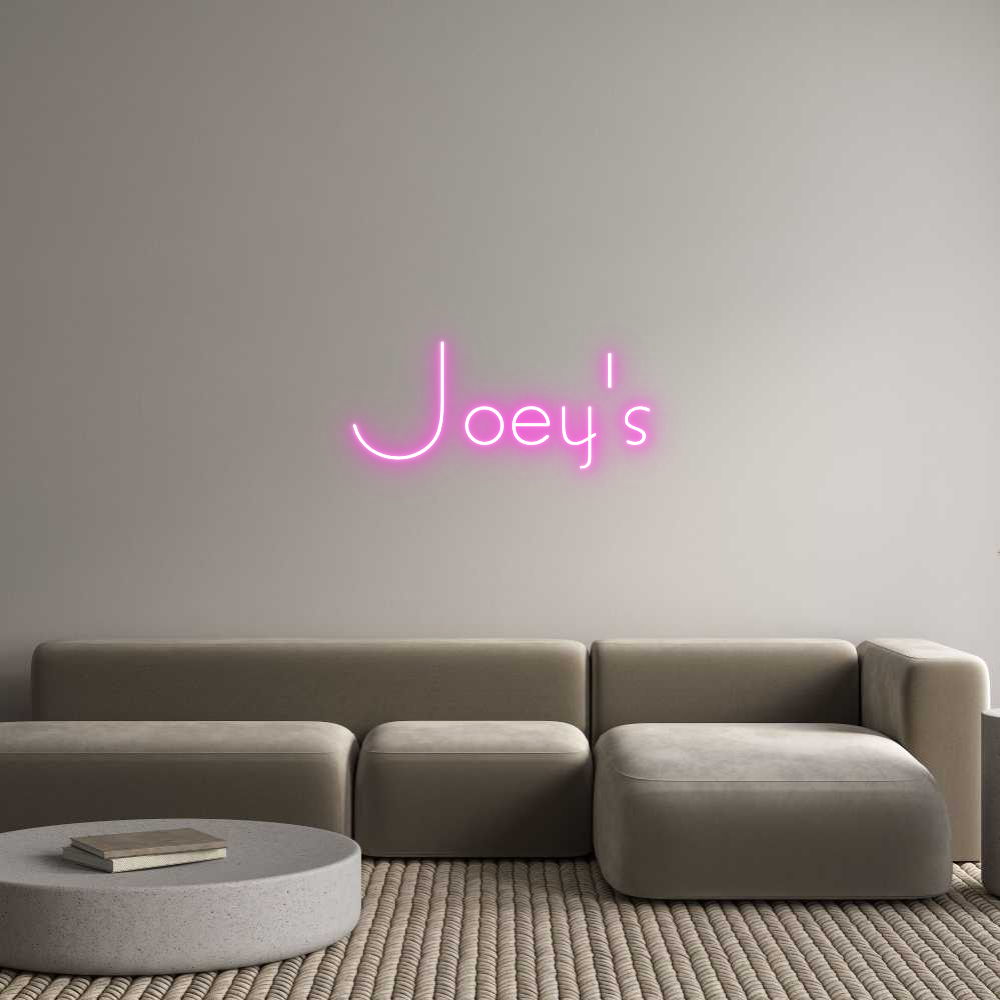 Custom Neon Sign Online Editor Joey's