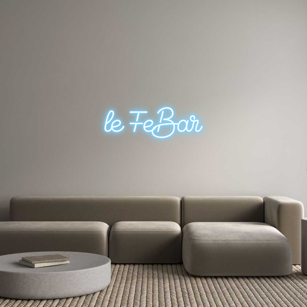 Custom Neon Sign Online Editor le FeBar