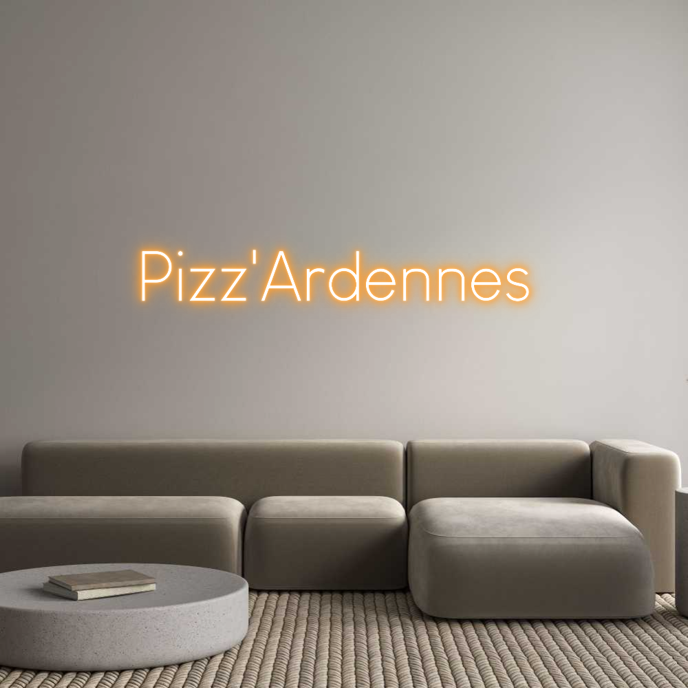 Custom Neon Sign Online Editor Pizz'Ardennes