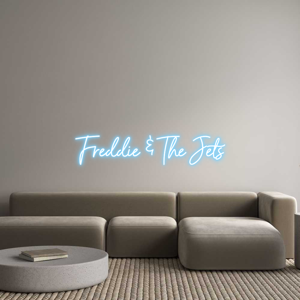 Custom Neon Sign Online Editor Freddie & The...