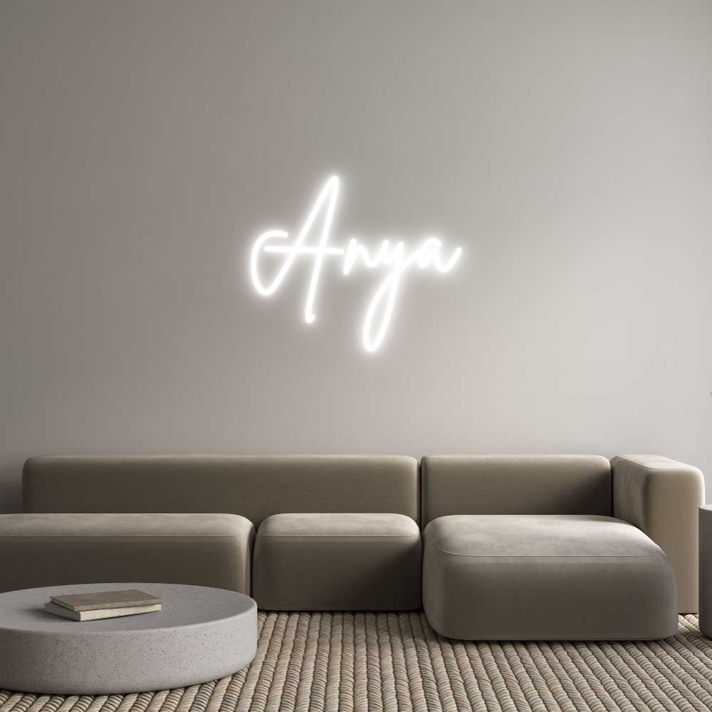Custom Neon Sign Online Editor Anya