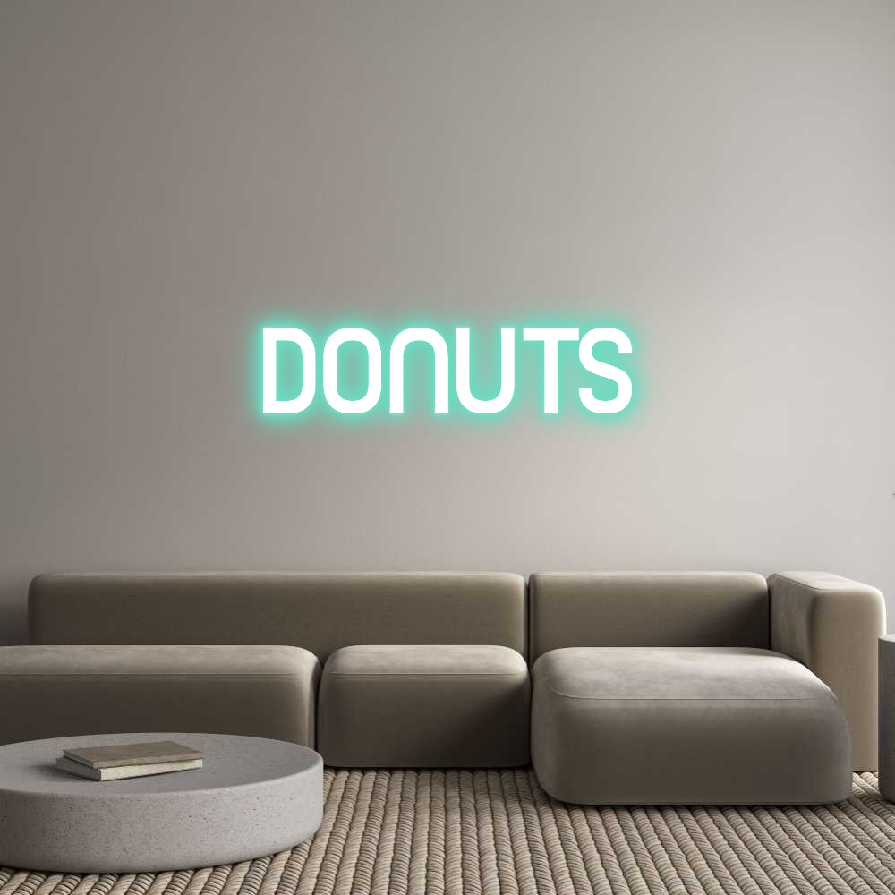 Custom Neon Sign Online Editor DONUTS