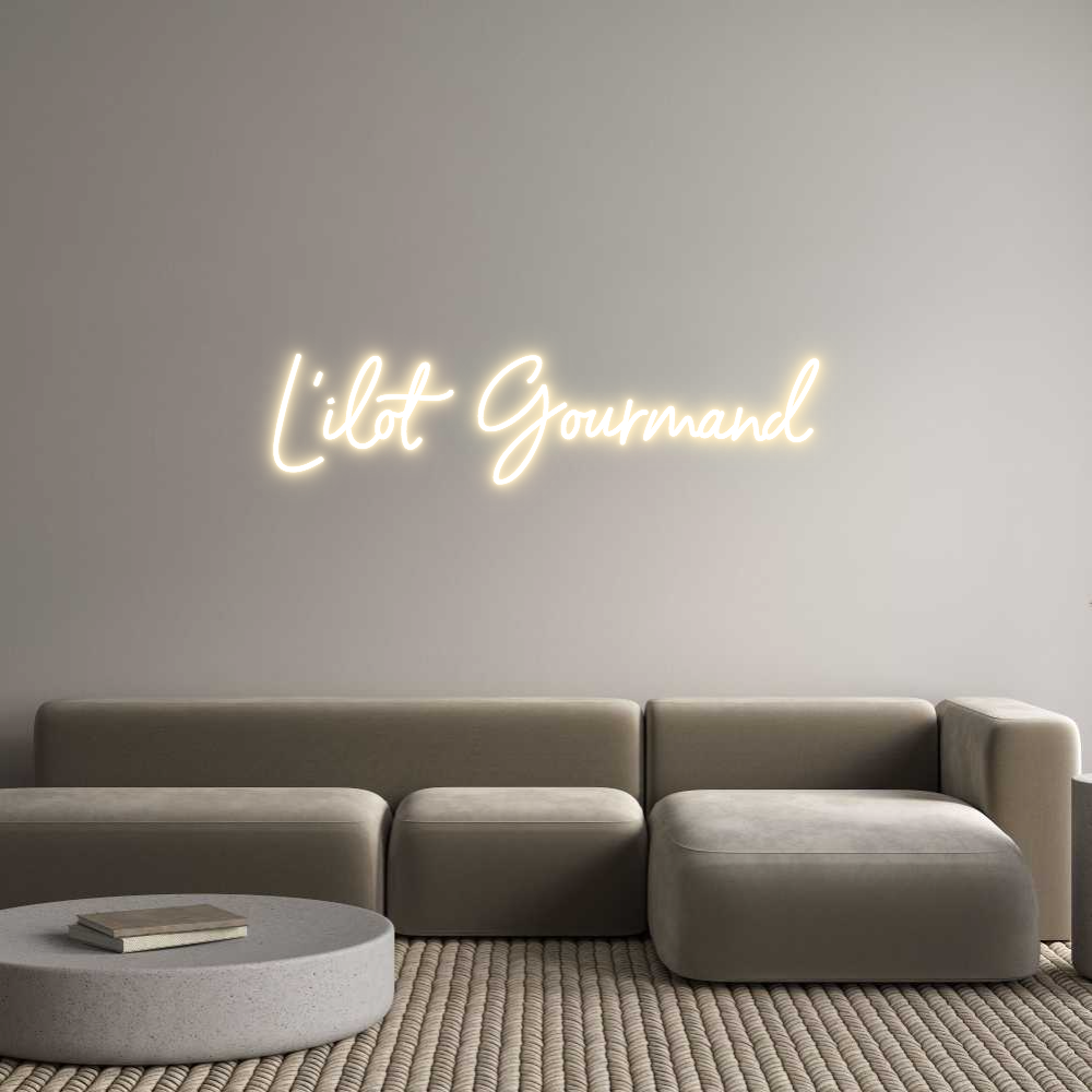 Custom Neon Sign Online Editor L'ilot Gourmand