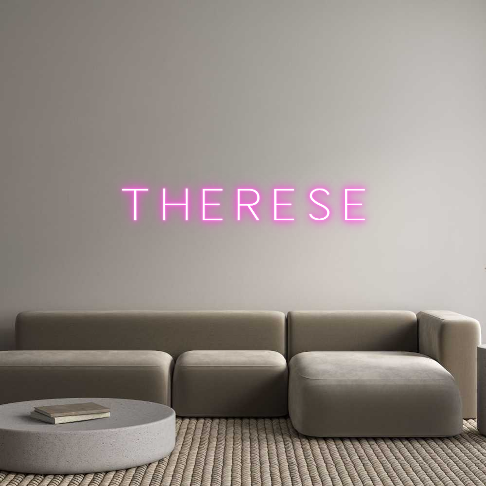 Custom Neon Sign Online Editor T H E R E S E