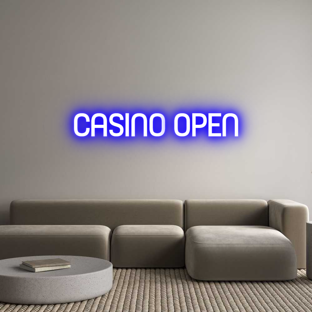 Custom Neon Sign Online Editor CASINO OPEN