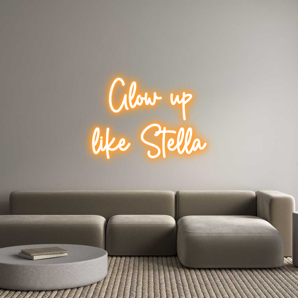 Custom Neon Sign Online Editor Glow up
like...