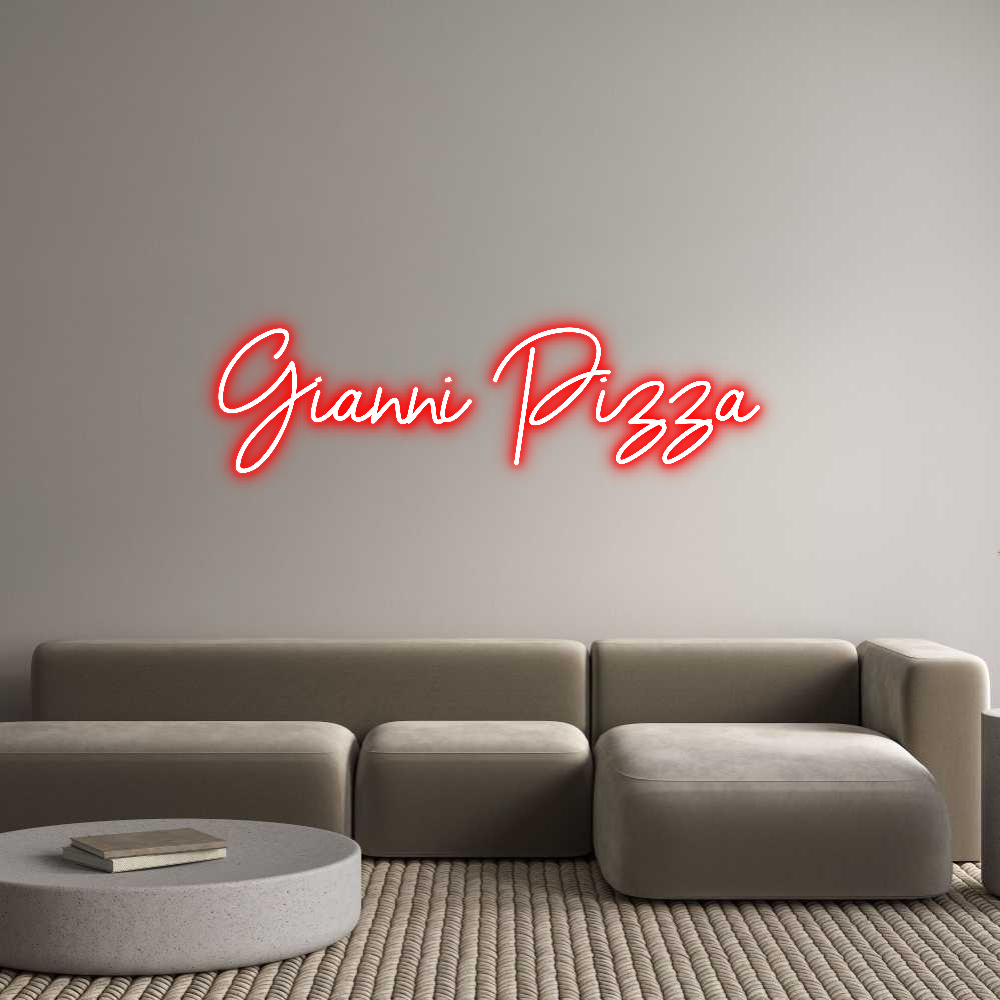 Custom Neon Sign Online Editor Gianni Pizza