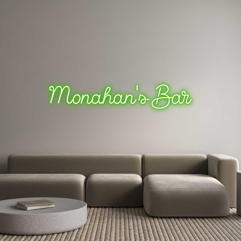 Custom Neon Sign Online Editor Monahan's Bar