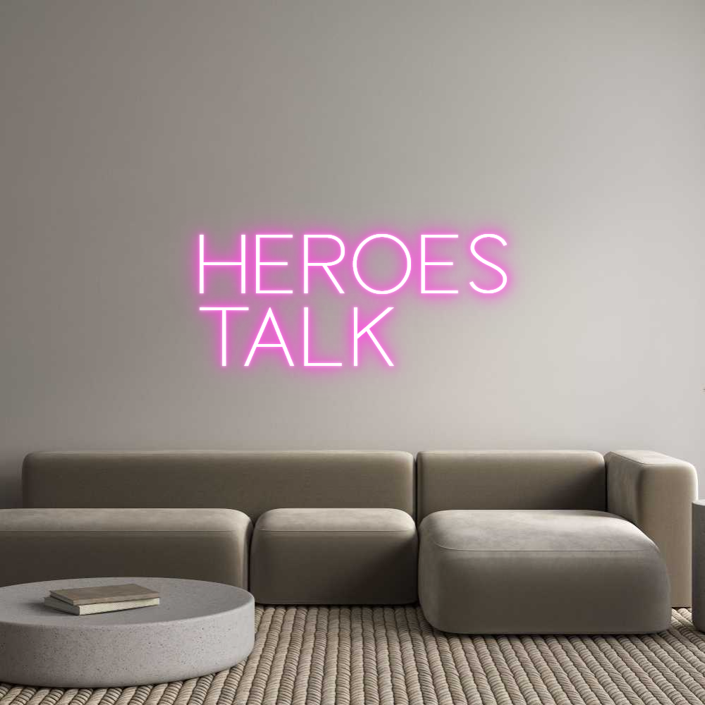 Editor online di insegne al neon personalizzate HEROES
PARLARE