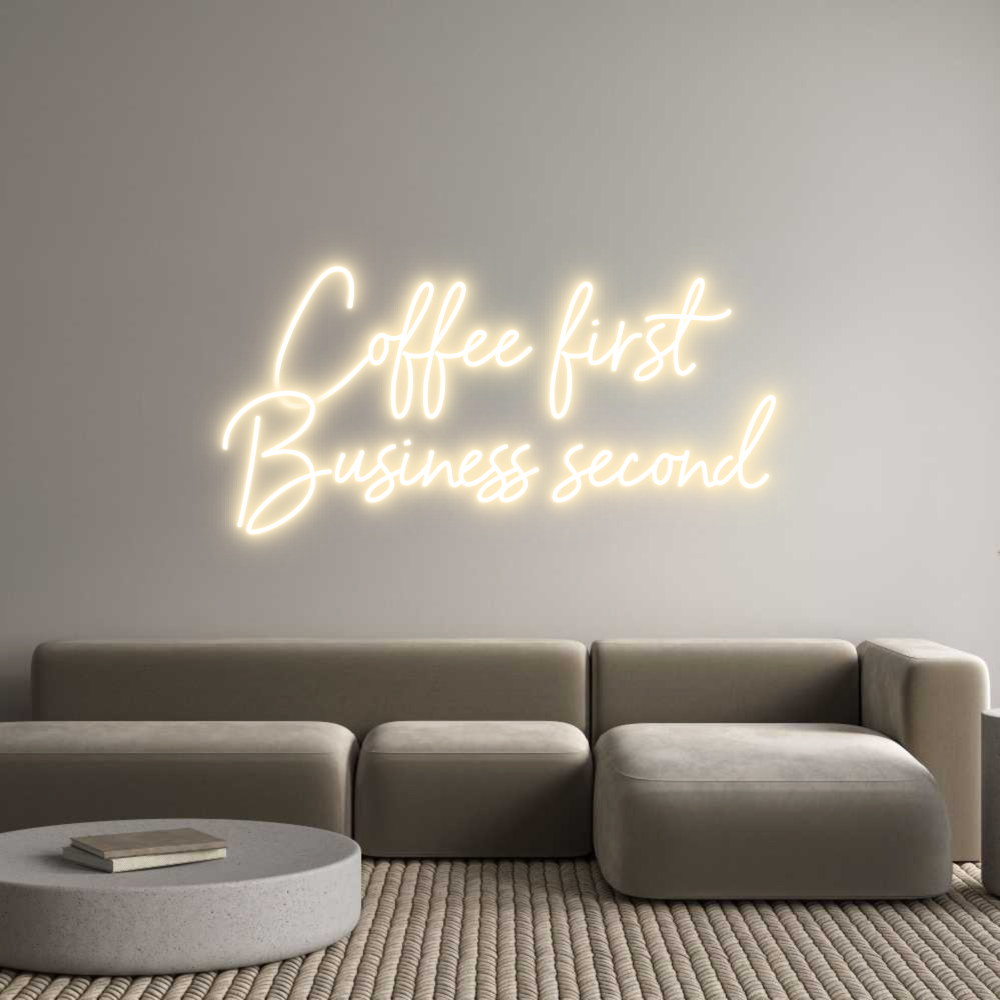 Custom Neon Sign Online Editor Coffee först ...