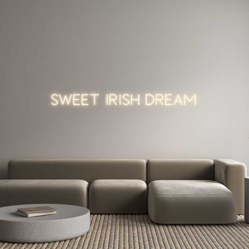 Custom Neon Sign Online Editor SWEET IRISH D...