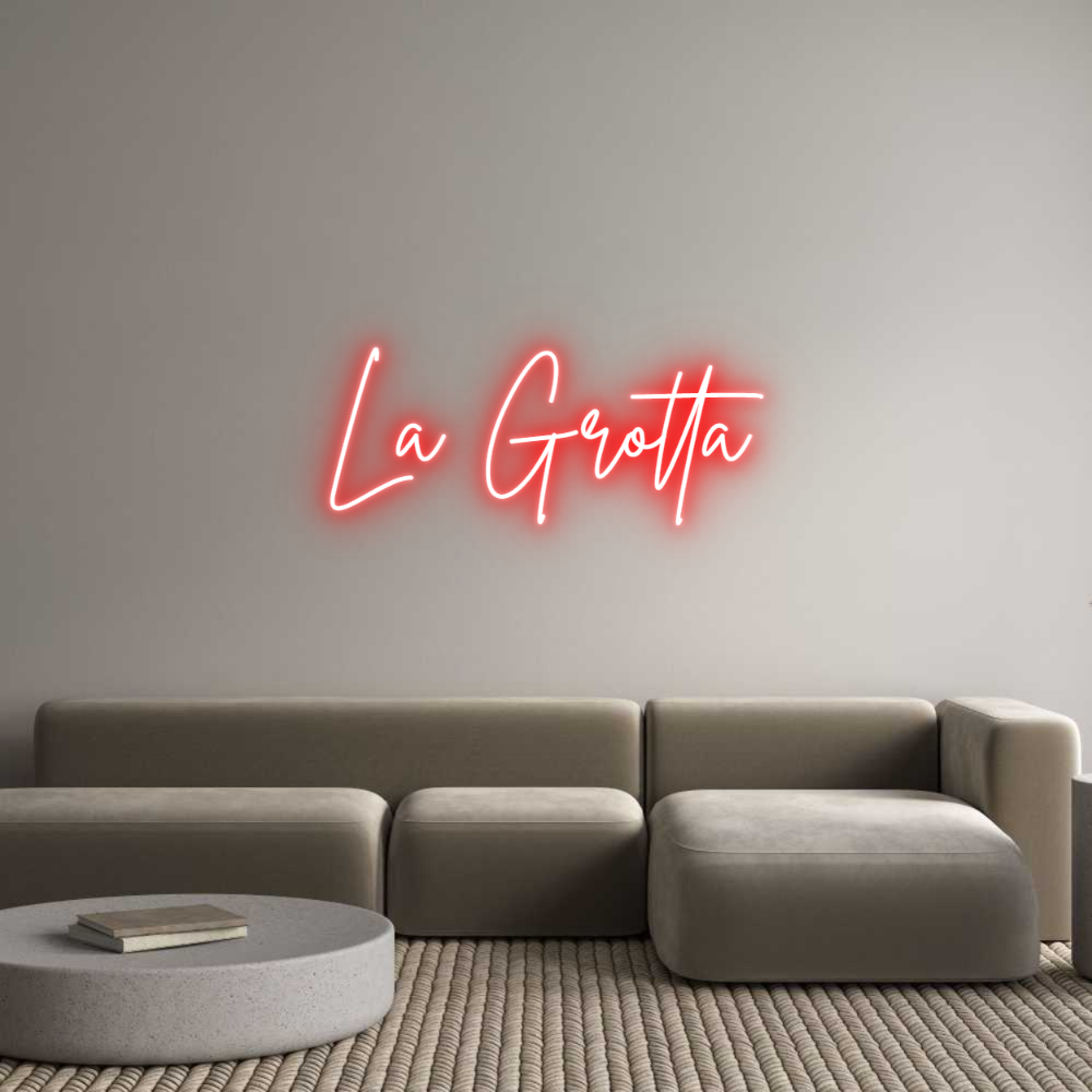 Custom Neon Sign Online Editor La Grotta