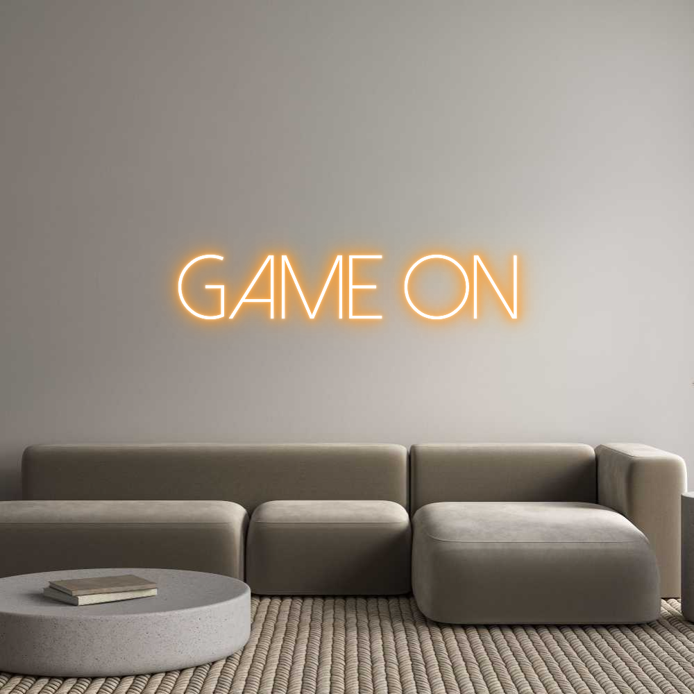 Custom Neon Sign Online Editor GAME ON