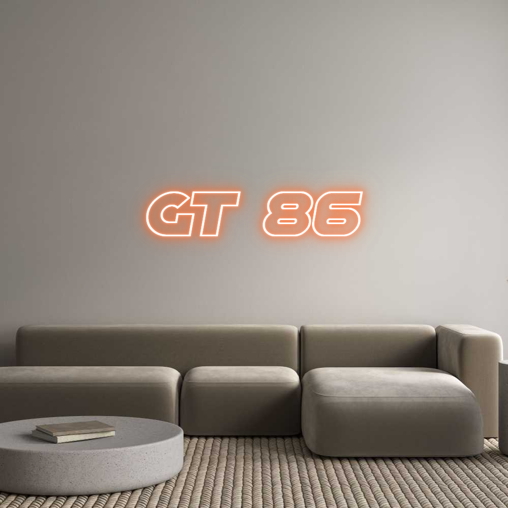 Custom Neon Sign Online Editor GT 86