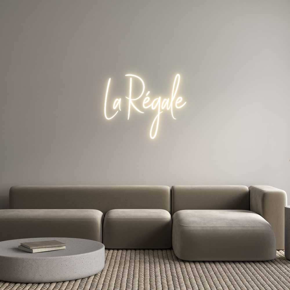 Custom Neon Sign Online Editor La Régale