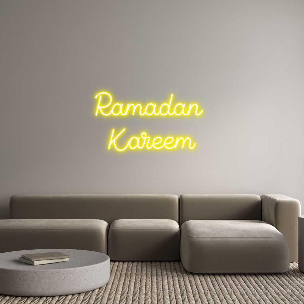Custom Neon Sign Online Editor Ramadan 
Kar...
