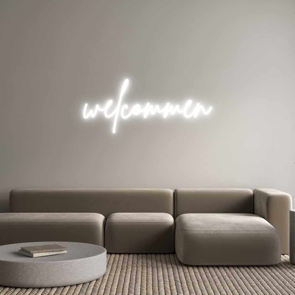 Custom Neon Sign Online Editor welcommen