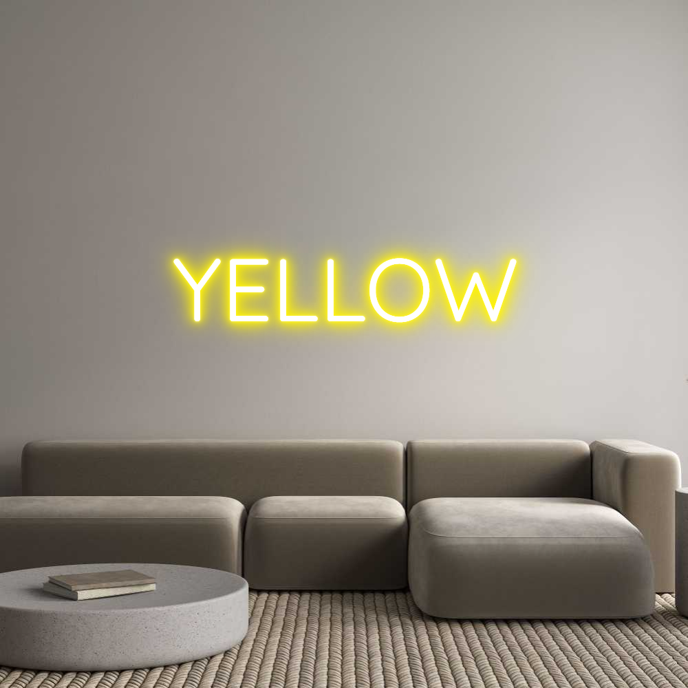 Custom Neon Sign Online Editor YELLOW