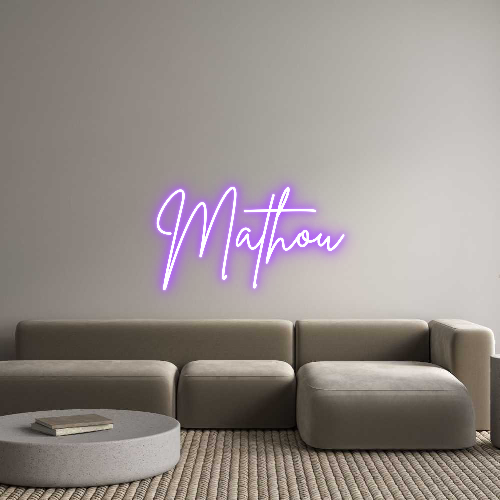 Custom Neon Sign Online Editor Mathou
