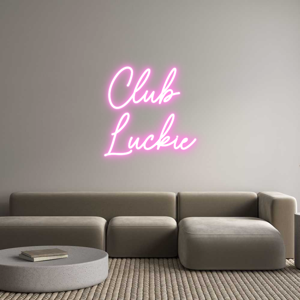 Custom Neon Sign Online Editor Club 
Luckie