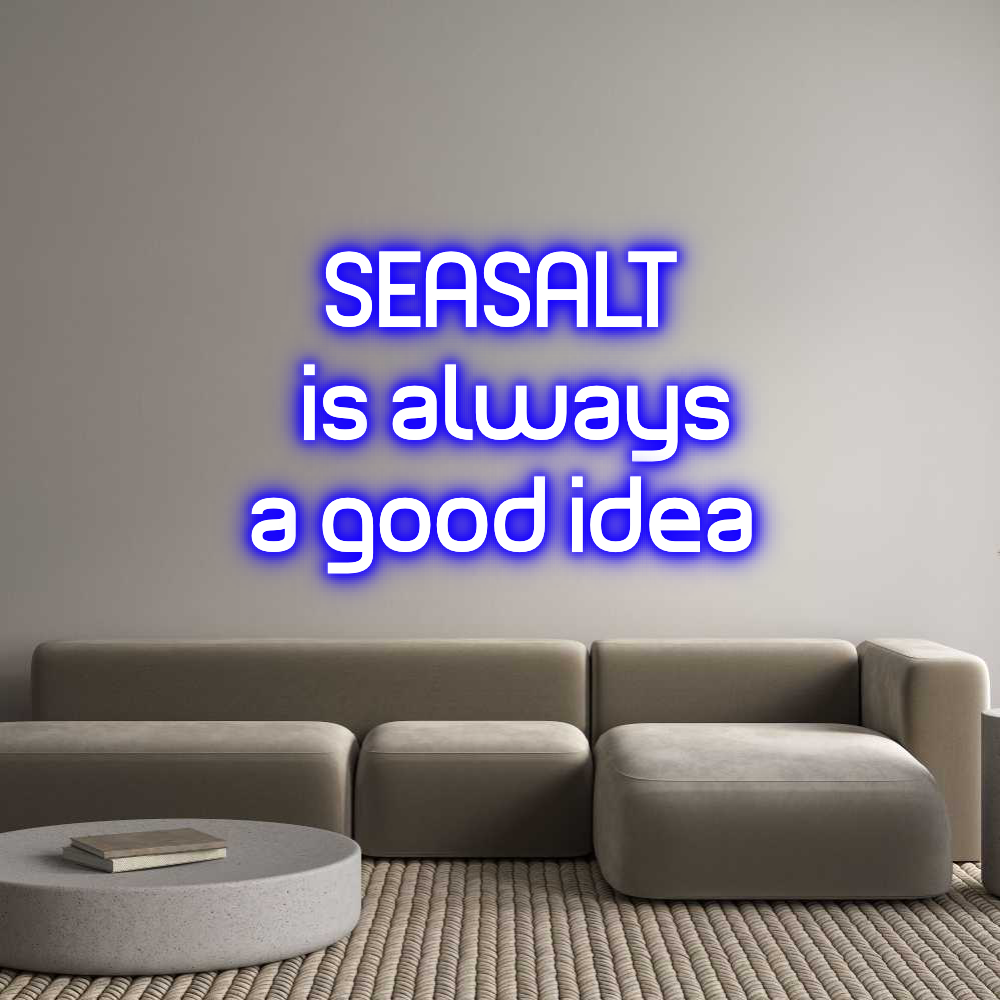 Custom Neon Sign Online Editor SEASALT 
is ...