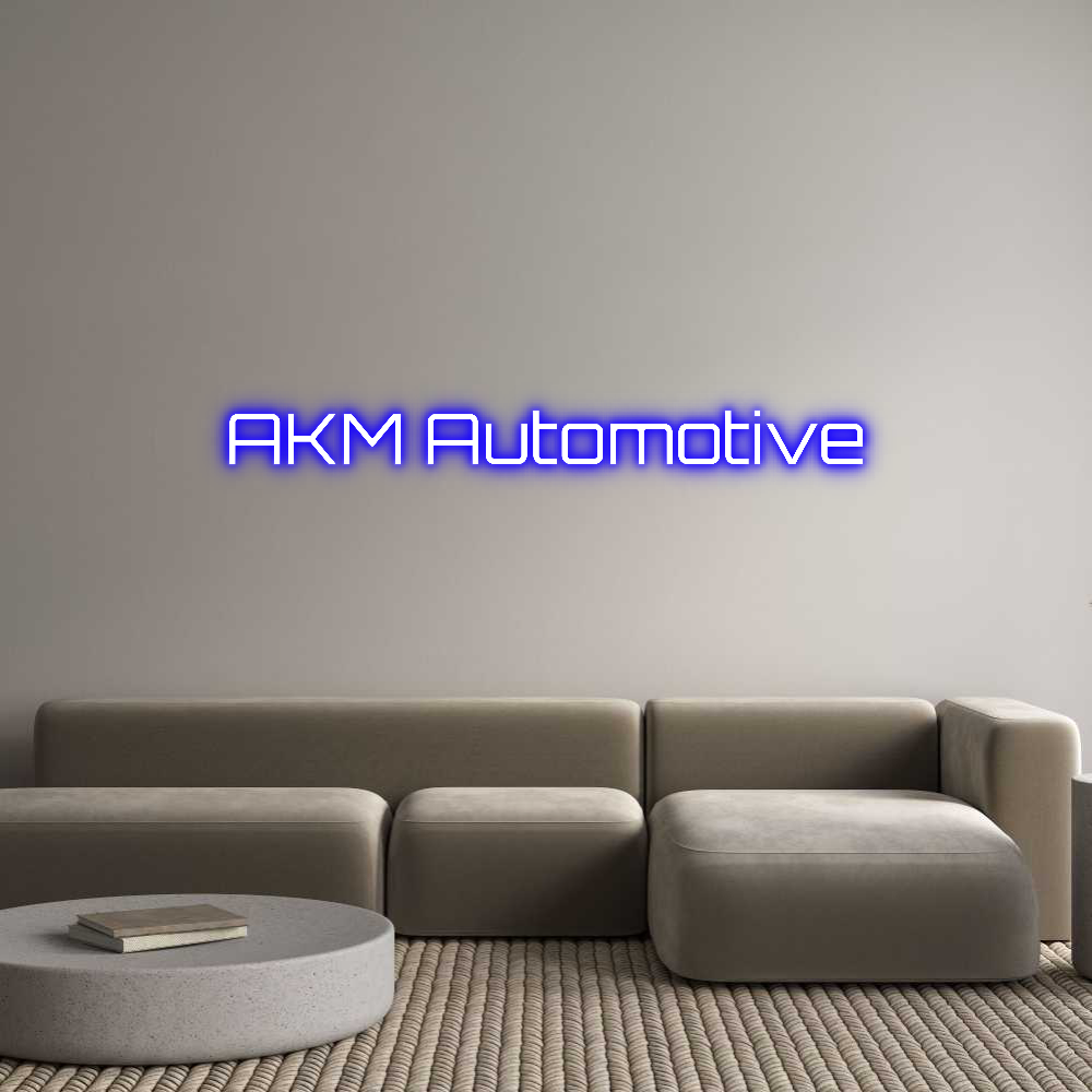 Custom Neon Sign Online Editor AKM Automotive