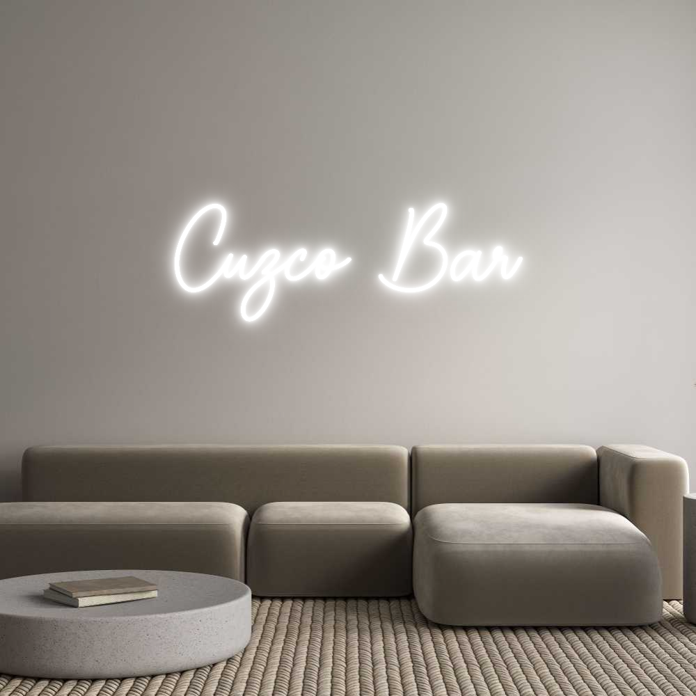 Custom Neon Sign Online Editor Cuzco Bar