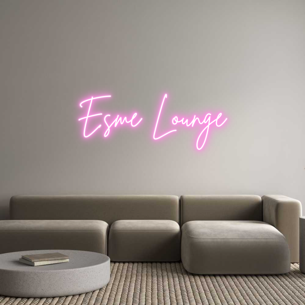 Custom Neon Sign Online Editor Esme Lounge