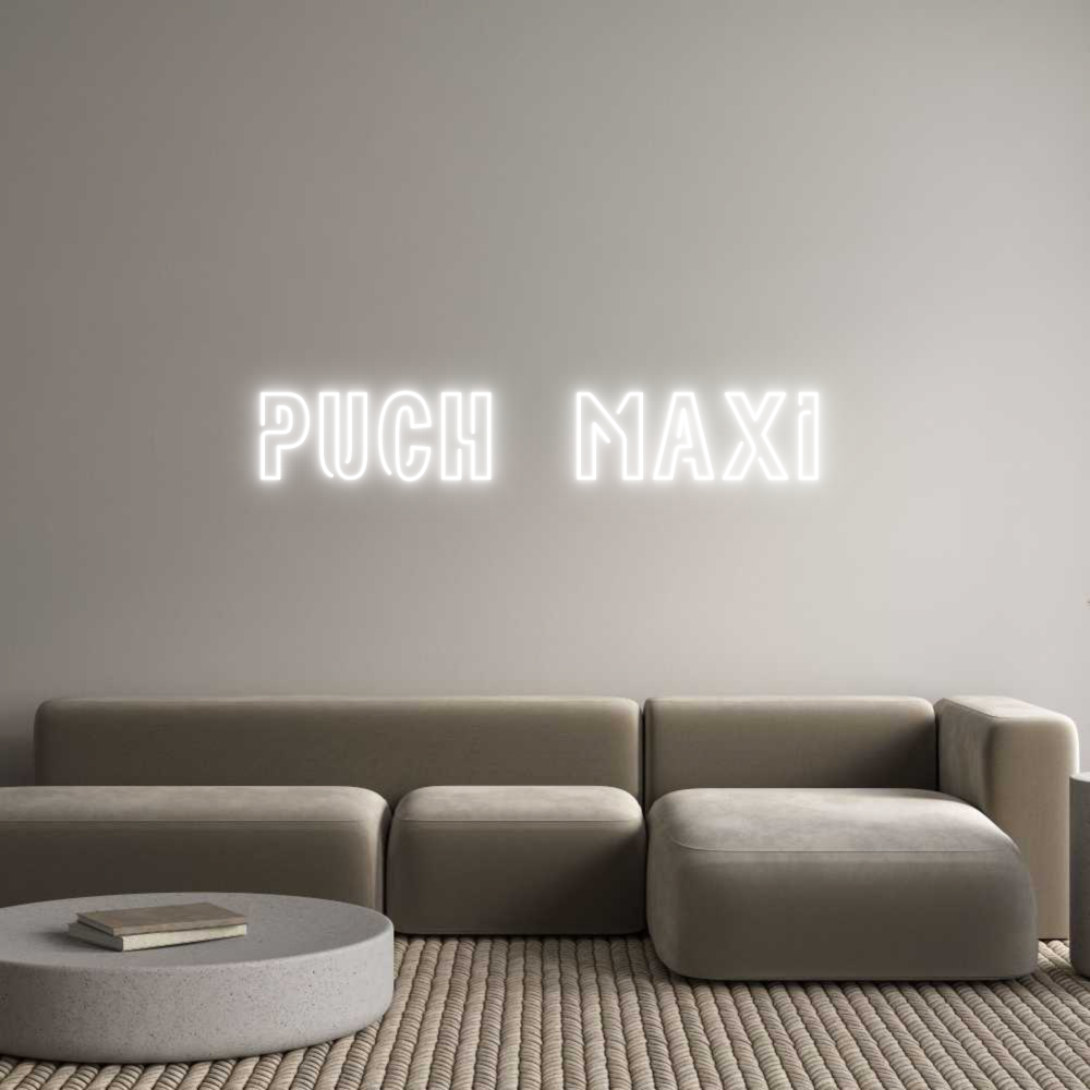 Custom Neon Sign Online Editor PUCH  MAXI
