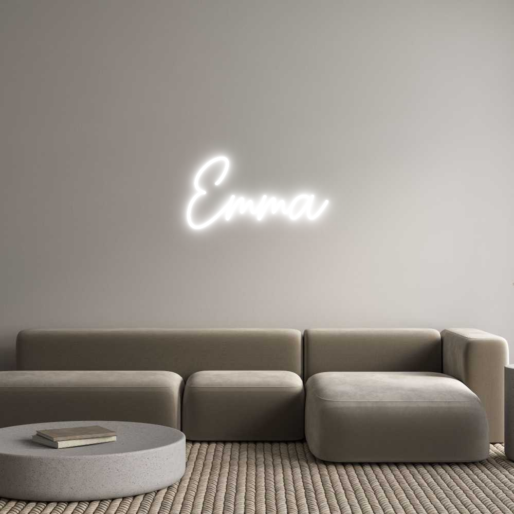Éditeur en ligne d'enseignes au néon personnalisées Emma