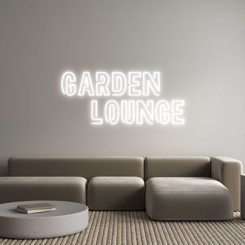 Custom Neon Sign Online Editor Garden 
   L...