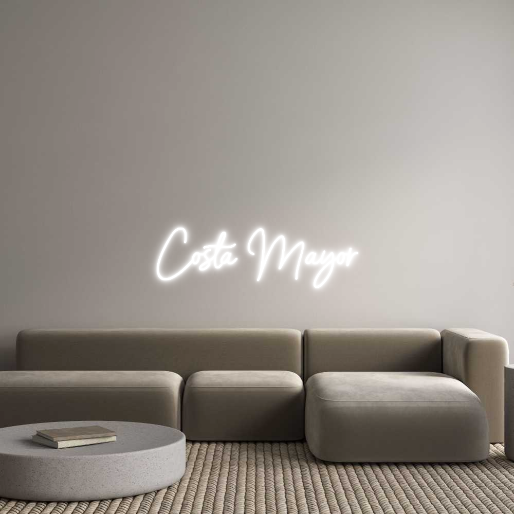 Custom Neon Sign Online Editor Costa Mayor