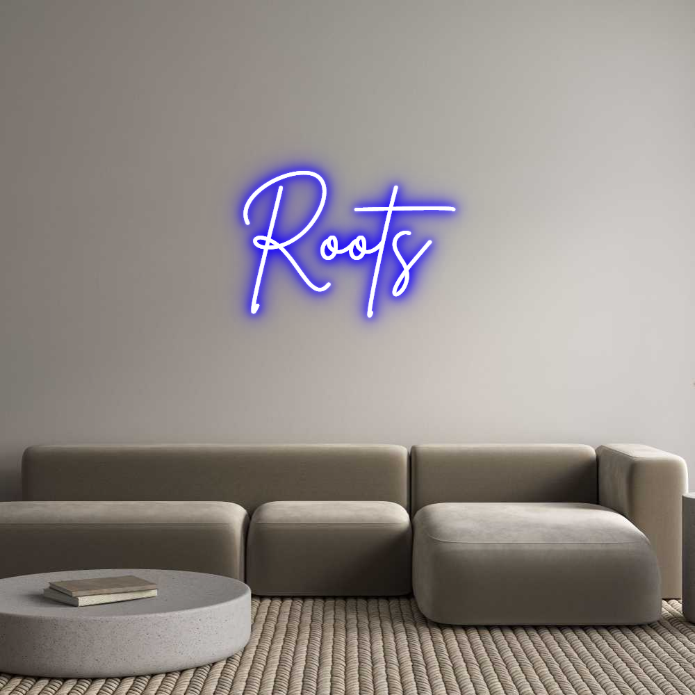 Custom Neon Sign Online Editor Roots