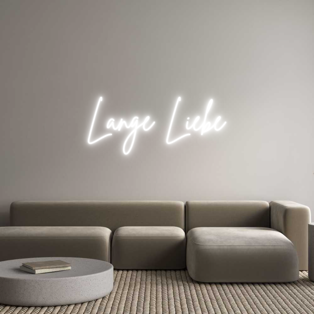 Custom Neon Sign Online Editor Lange Liebe