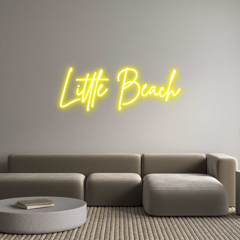 Custom Neon Sign Online Editor Little Beach