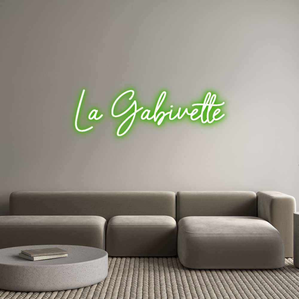 Custom Neon Sign Online Editor La Gabivette