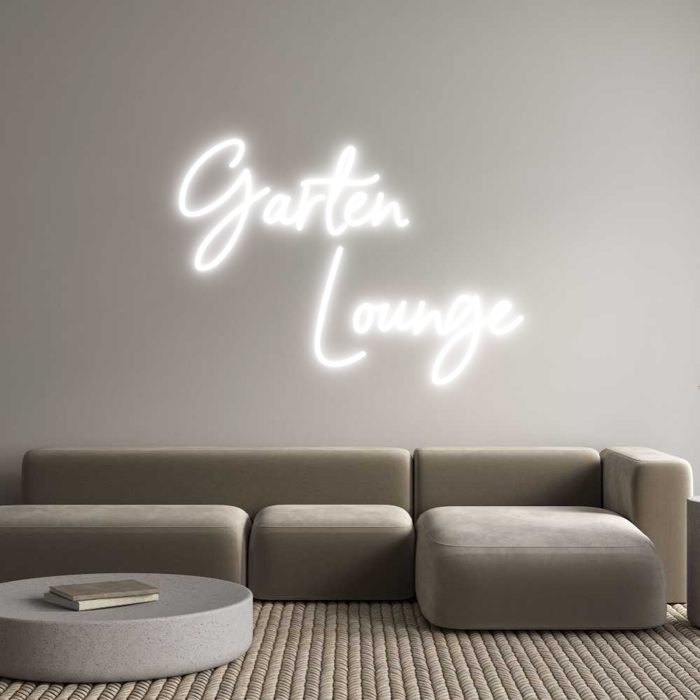 Custom Neon Sign Online Editor Garten
     ...