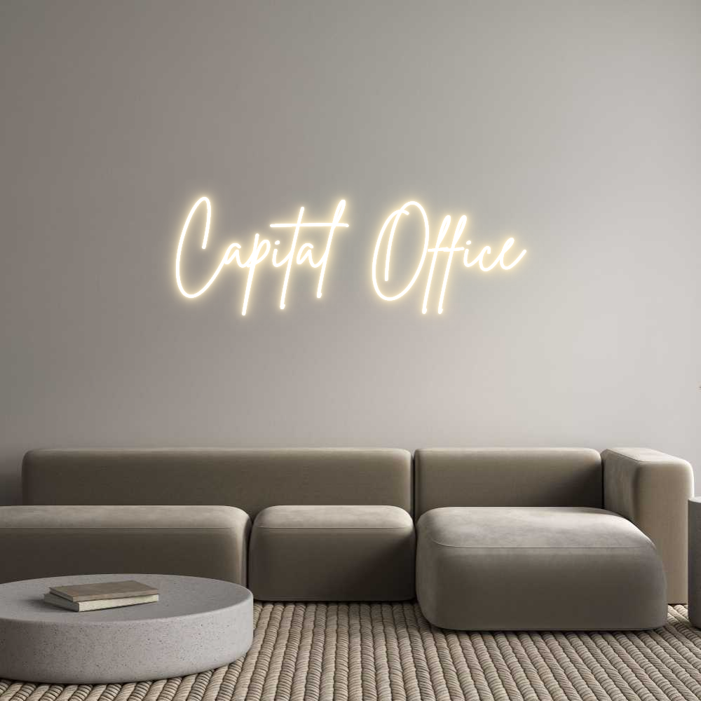 Custom Neon Sign Online Editor Capital Office