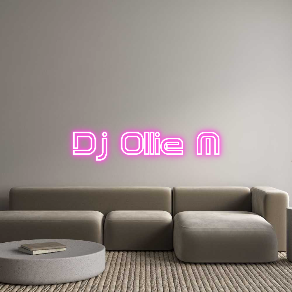 Custom Neon Sign Online Editor Dj Ollie M