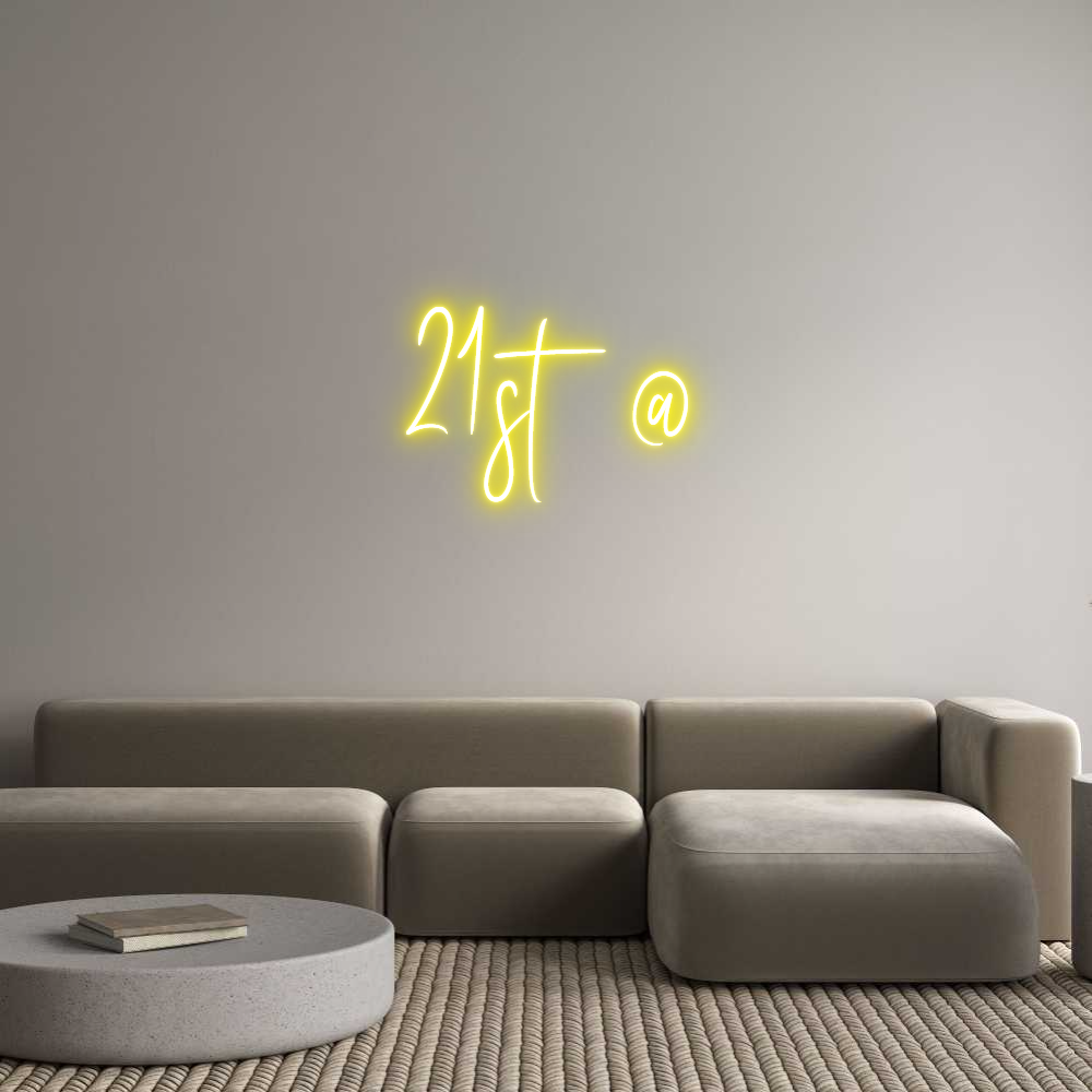 Custom Neon Sign Online Editor 21st @