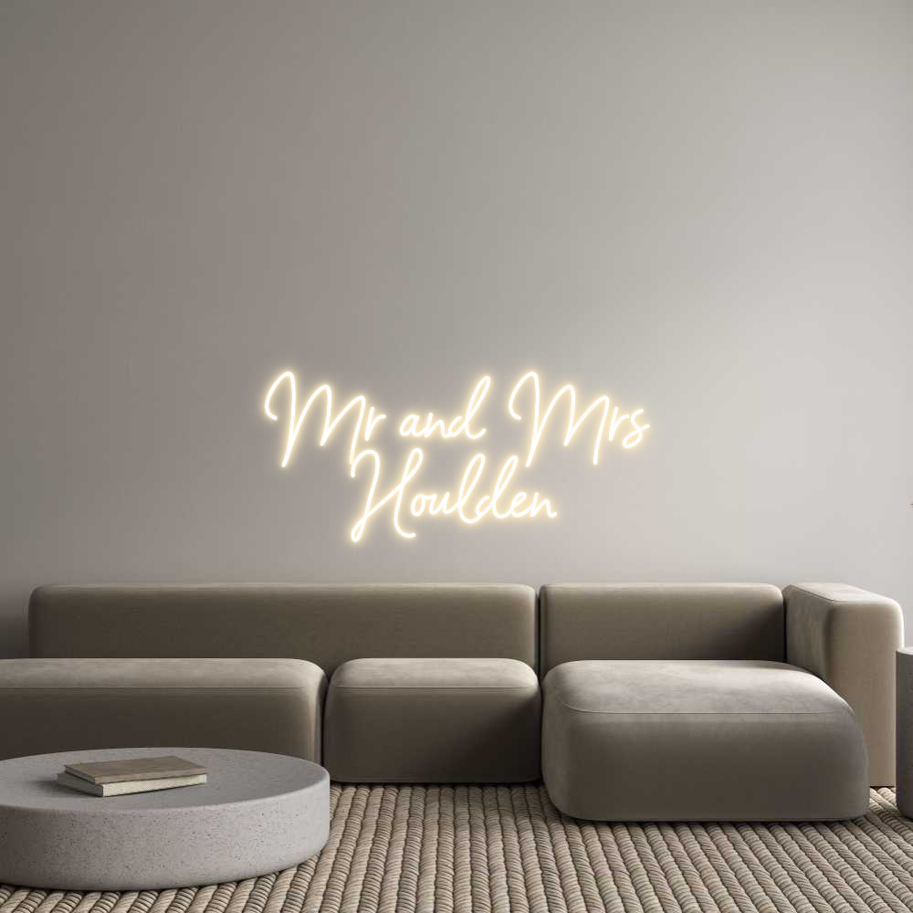 Custom Neon Sign Online Editor Mr and Mrs
H...