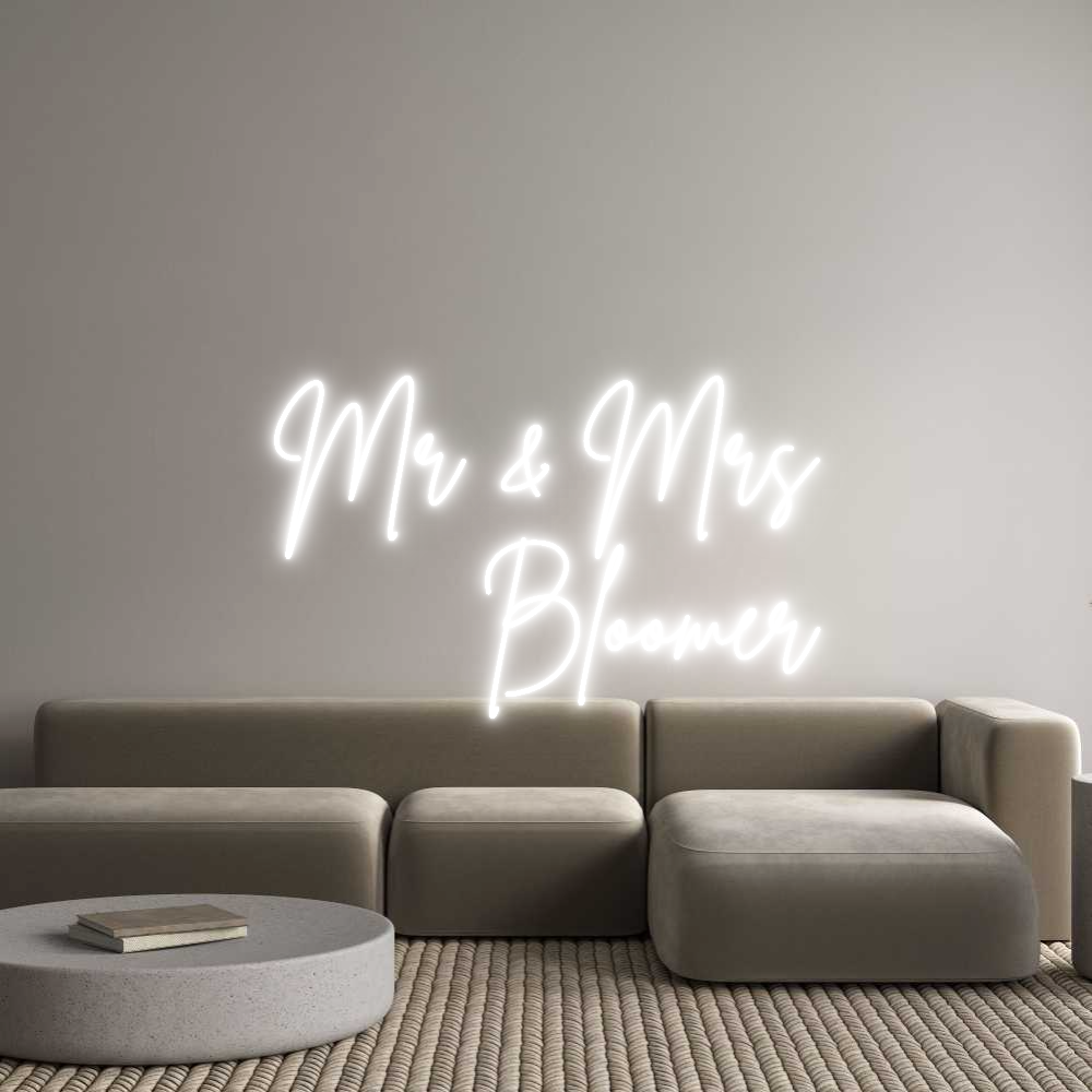 Custom Neon Sign Online Editor Mr & Mrs
   ...