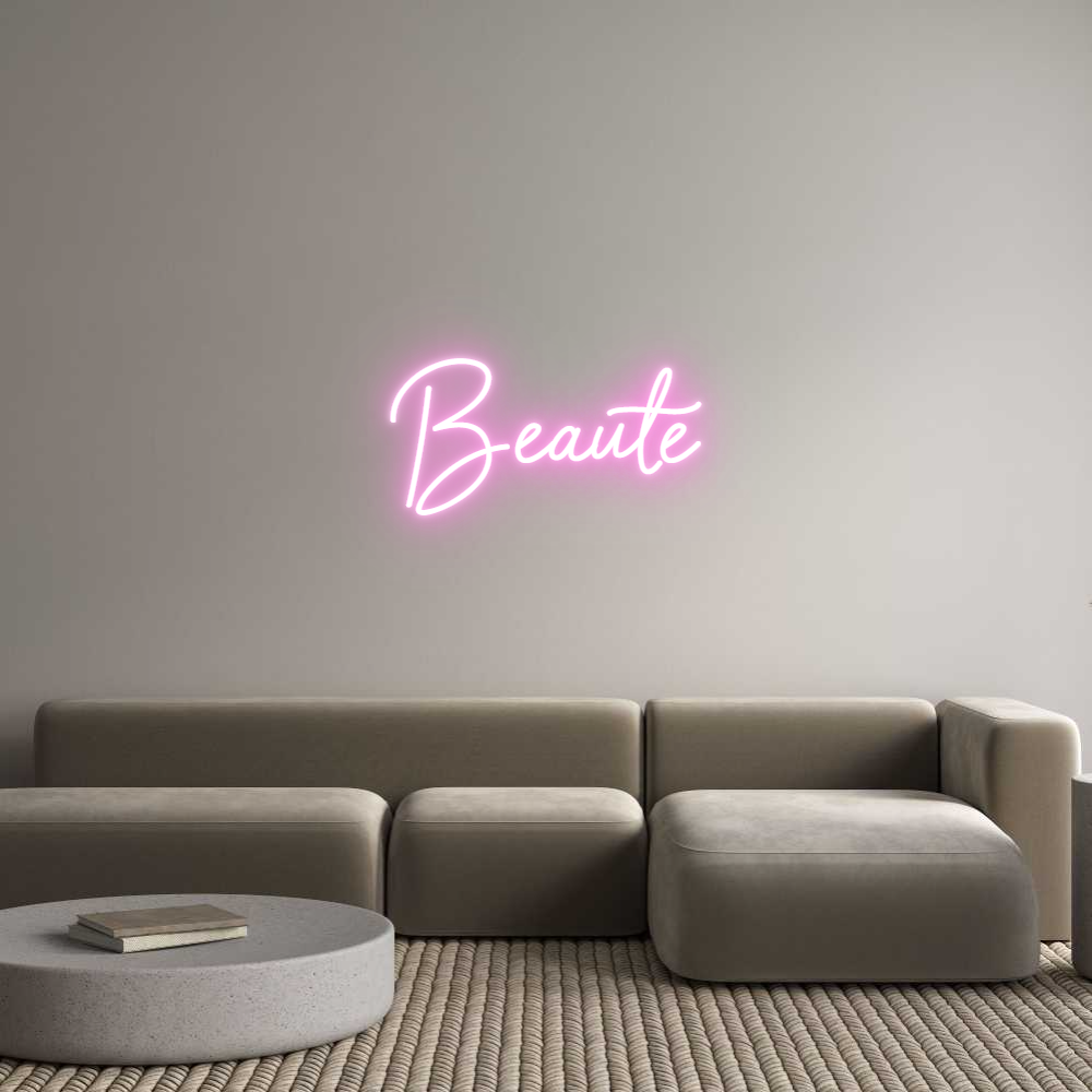 Custom Neon Sign Online Editor Beauté