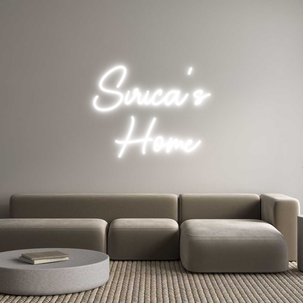 Custom Neon Sign Online Editor Sirica's 
Home